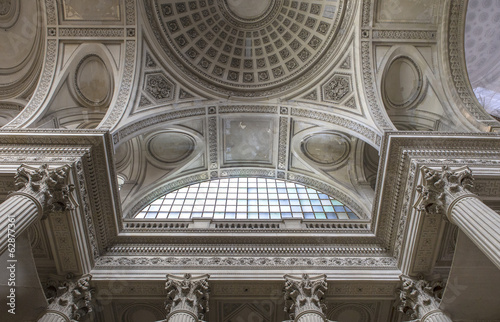 interiors and details of Pantheon necropolis, Paris, France photo