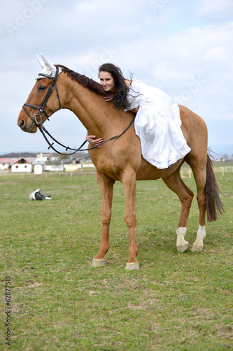 La mariée a cheval