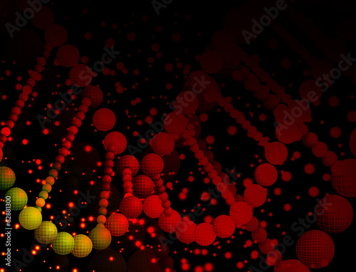 abstract vector illustration of a helical DNA