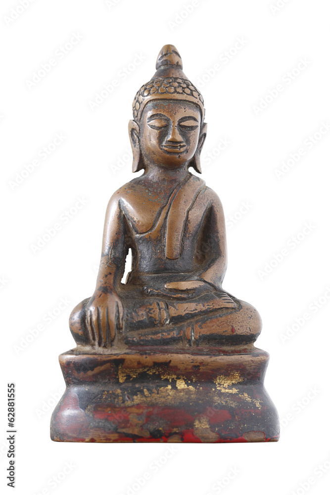 Public buddha bronze isolated on white background Public buddha bronze isolated on white background