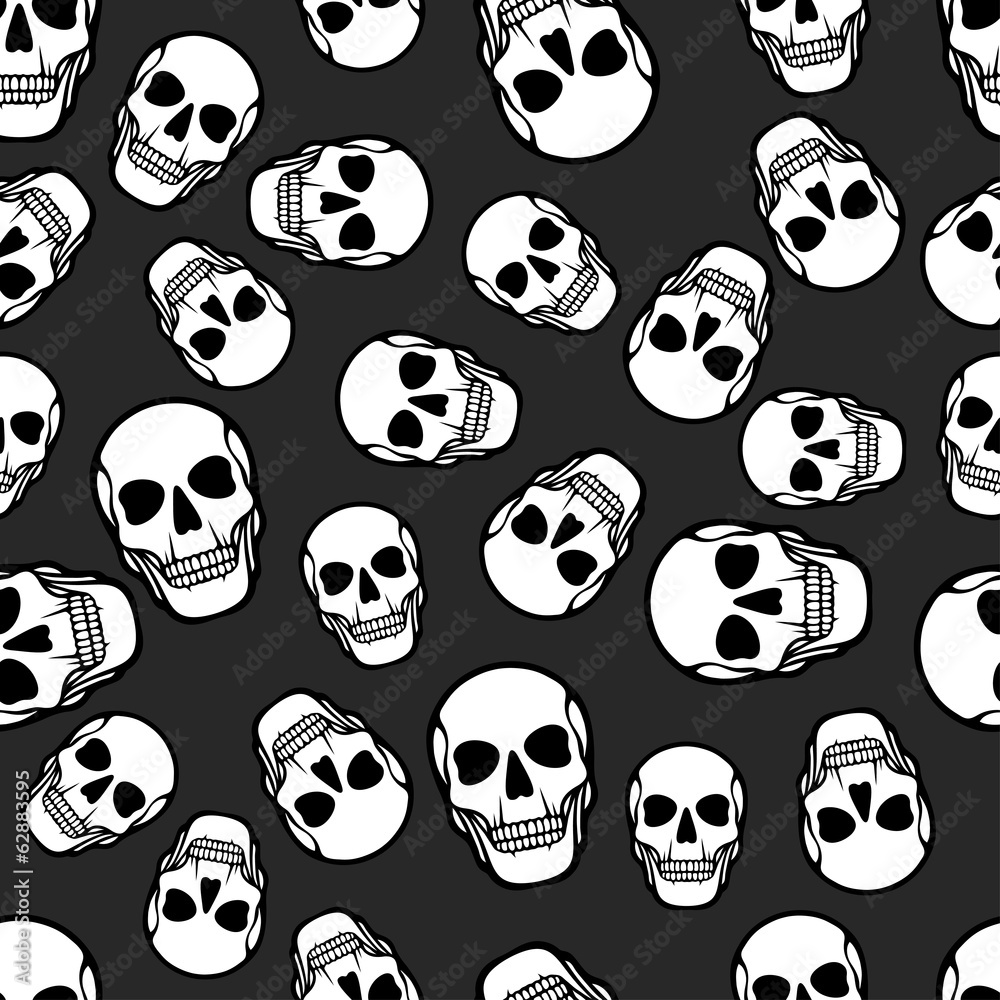 Seamless pattern with skulls. Seamless pattern with skulls.