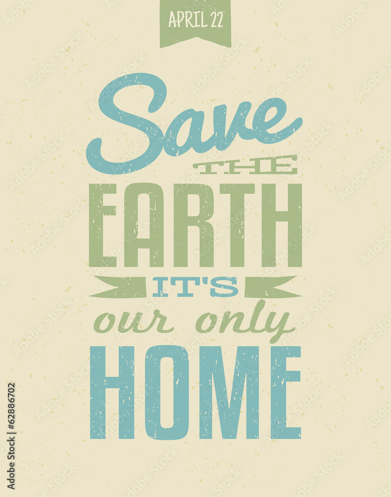 Fototapeta premium Earth Day Poster