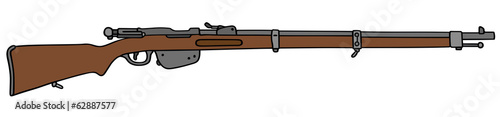 vintage military rifle