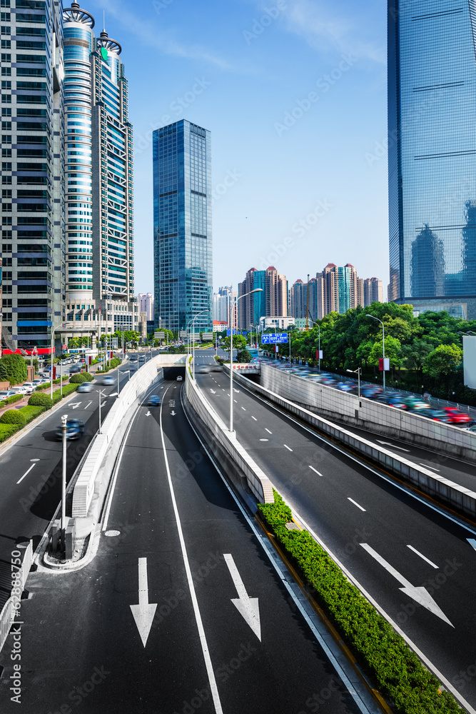 Fototapeta premium street at shanghai