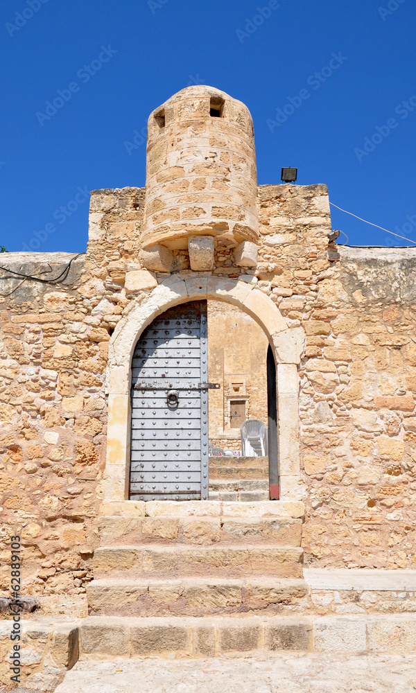 Gate to the old fortress, Crete, Greece, Europe Gate to the old fortress, Crete, Greece, Europe
