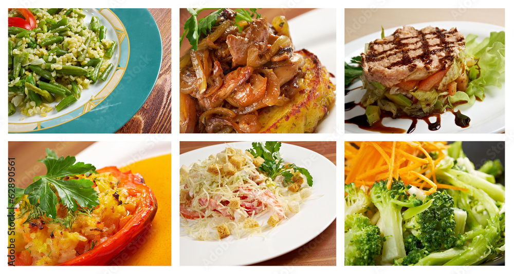Food set of different italian pasta. Food set of different italian pasta.