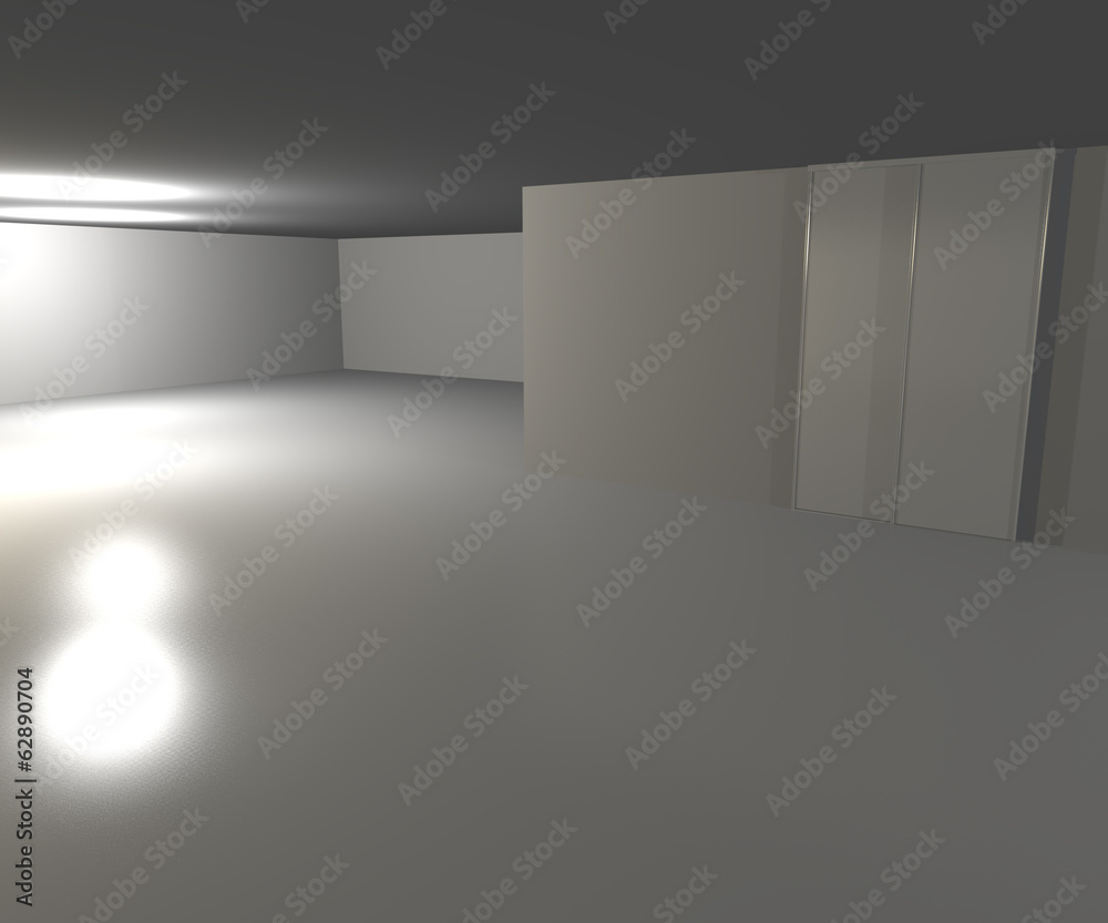 Fototapeta premium Infinite White Space Background