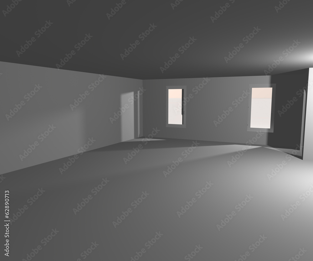 Empty White Interior Image