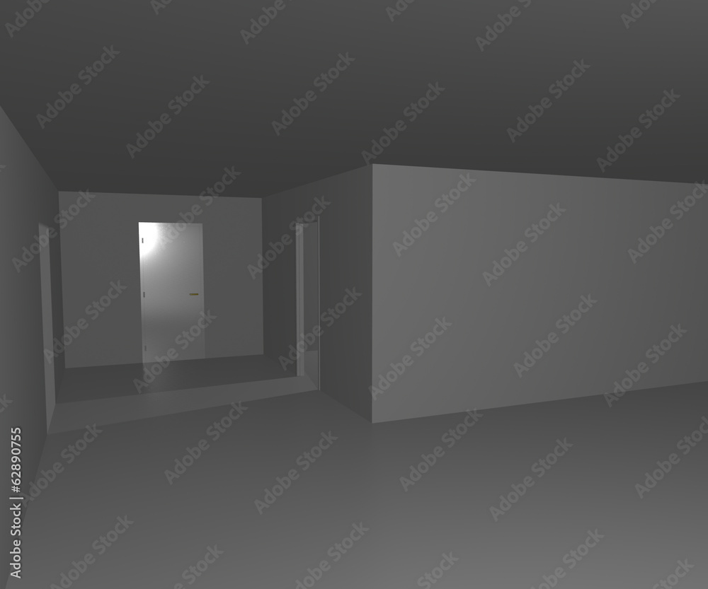 Empty White Interior Image Empty White Interior Image