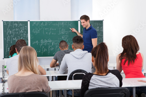 Teacher Teaching Mathematics To College Students