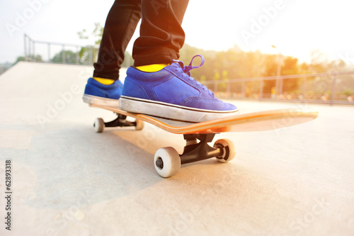 skateboarding at sunrise skate park