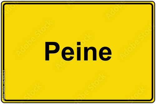 Ortsschild Peine