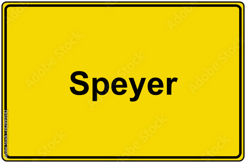Ortsschild Speyer