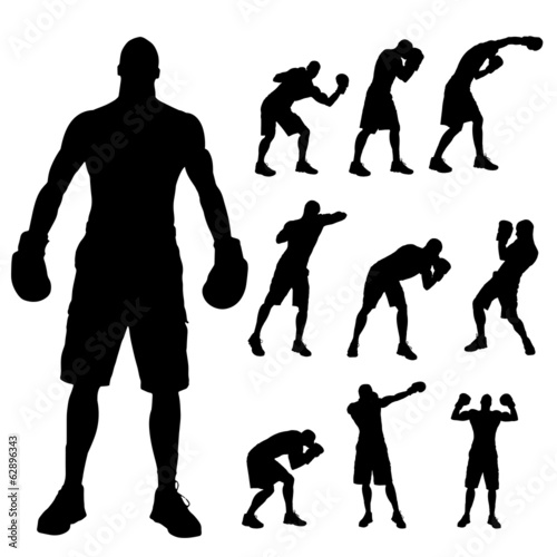 Vector silhouette of a people.