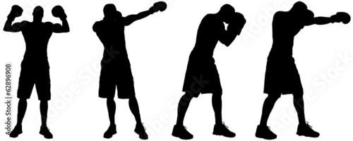 Vector silhouette of a people.