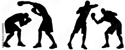 Vector silhouette of a people.