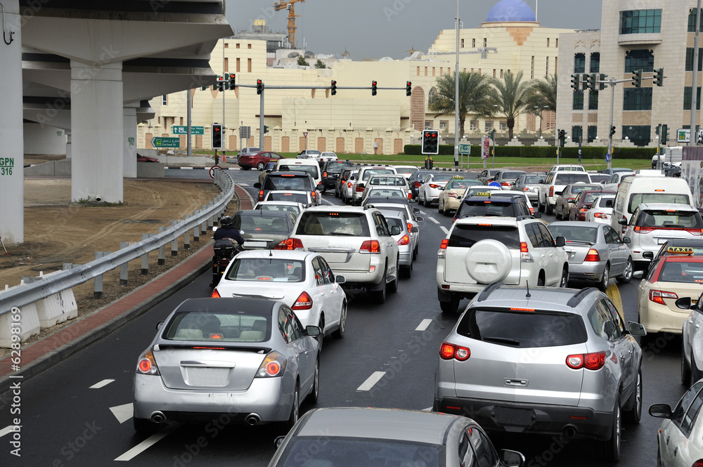 Naklejka premium rush hour in Dubai