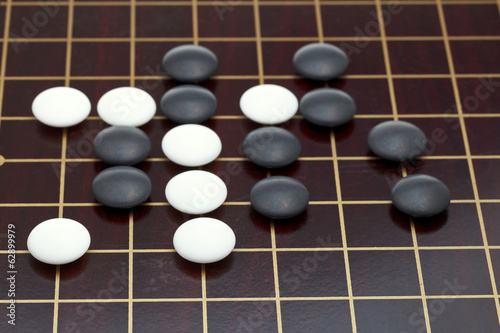 position of stones during go game