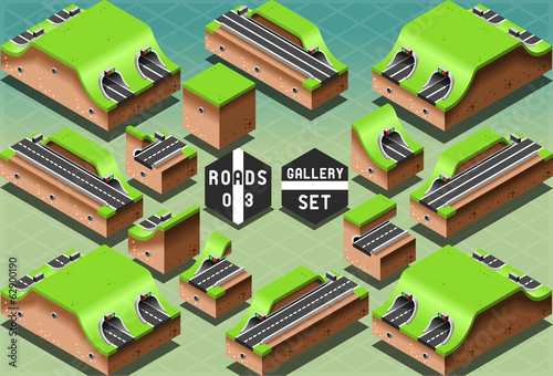 Isometric Galleries Tunnels and Sections