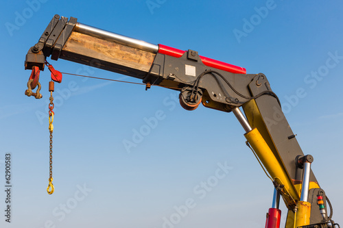 Quadro em tela Crane with detail of a jib