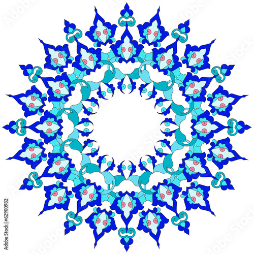 blue oriental ottoman design twenty-six