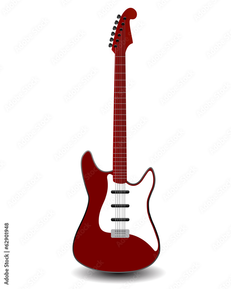 Naklejka premium Guitare électrique