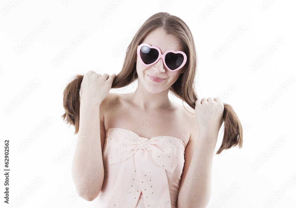 young girl in a pink dress young girl in a pink dress
