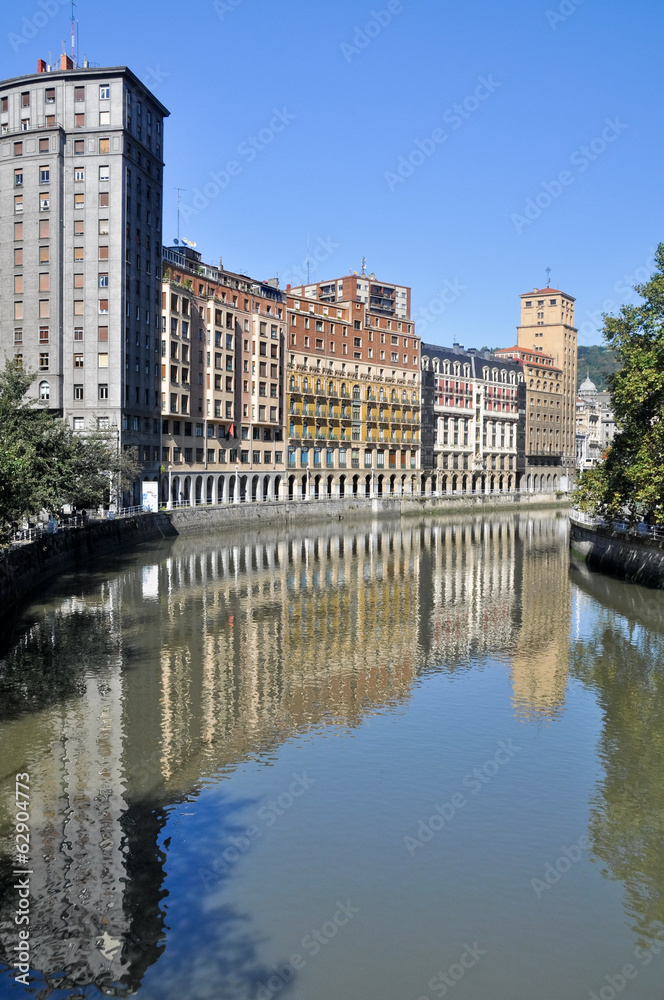 Nervion river at Bilbao (Spain)