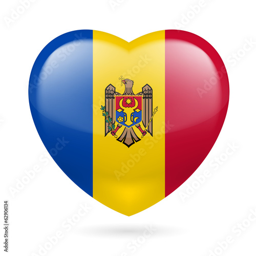 Heart icon of Moldova