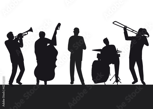 Obraz na plátne Jazzmusiker