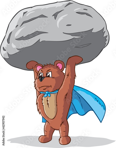 Super lifting bear, part of a series.