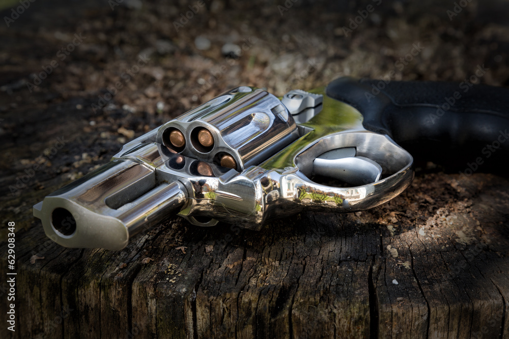 Obraz premium Revolver thrown away