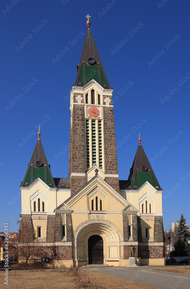 Restored church in Brno in Czech Republic