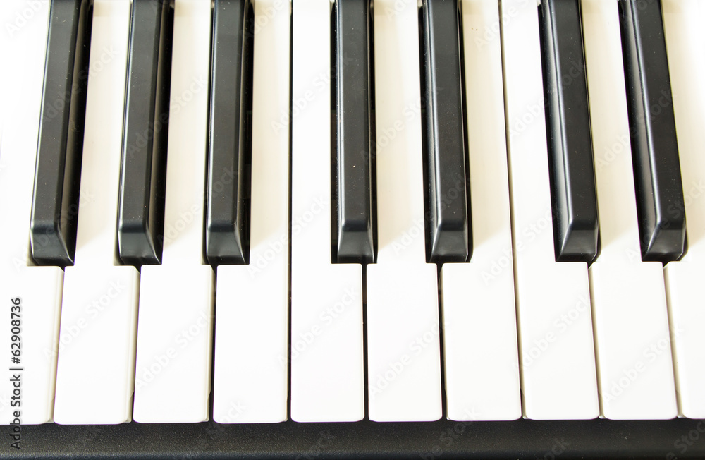 Naklejka premium Pianokey