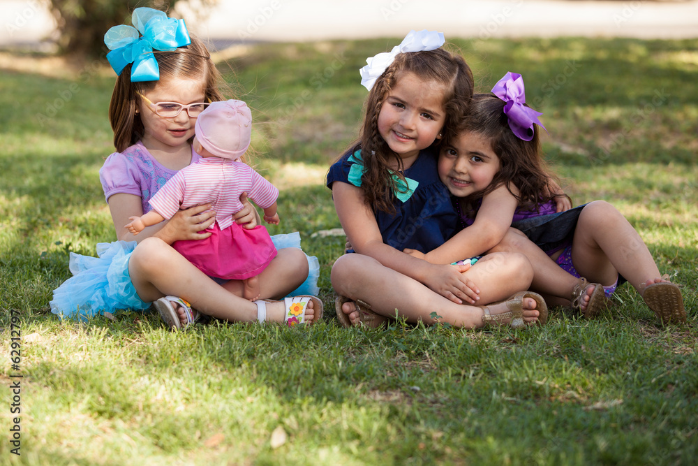 Fototapeta premium I rather play with my doll