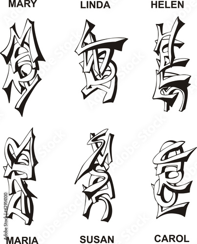 stylized female names