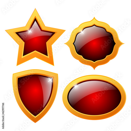 Vector glass shapes