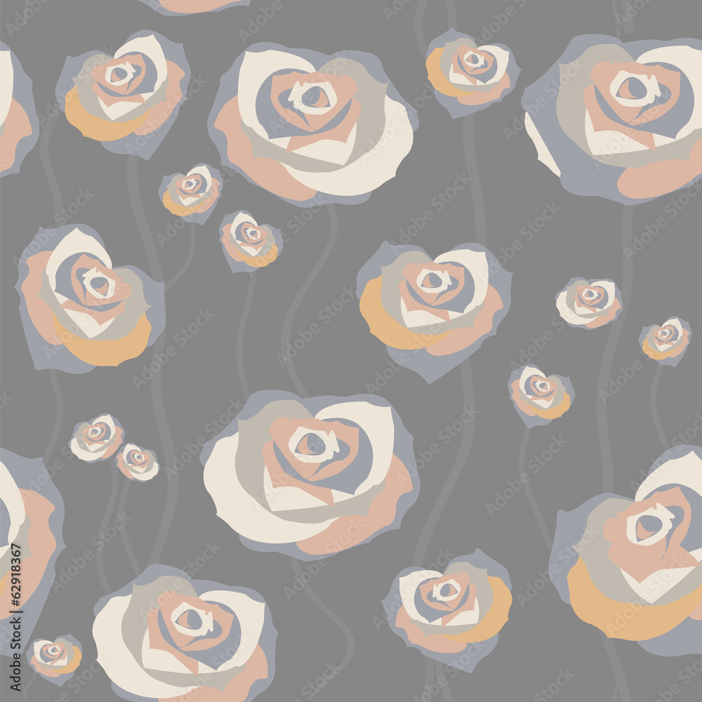 Floral rose background, seamless Floral rose background, seamless