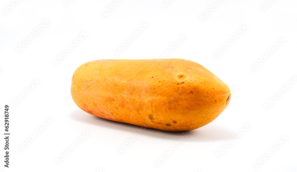 papaya isolate on white background papaya isolate on white background