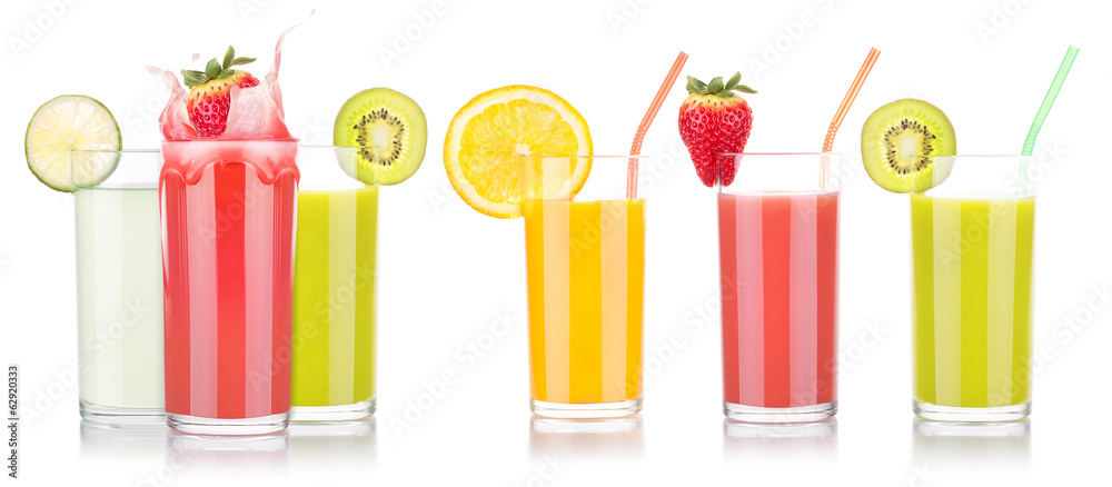 tasty summer fruit drinks in glass with splash tasty summer fruit drinks in glass with splash