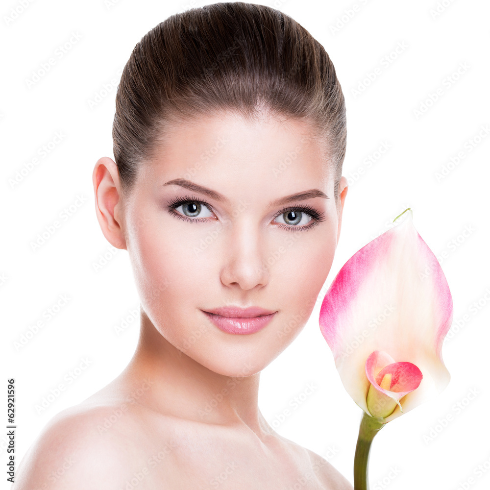 Beautiful young pretty woman with healthy skin. Beautiful young pretty woman with healthy skin.