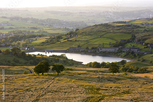 springtime sunset in the yorkshire dales photo