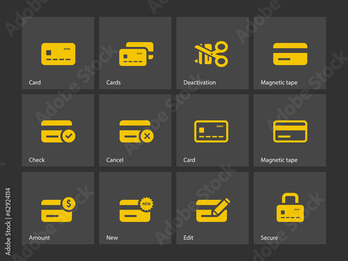 Credit card icons.