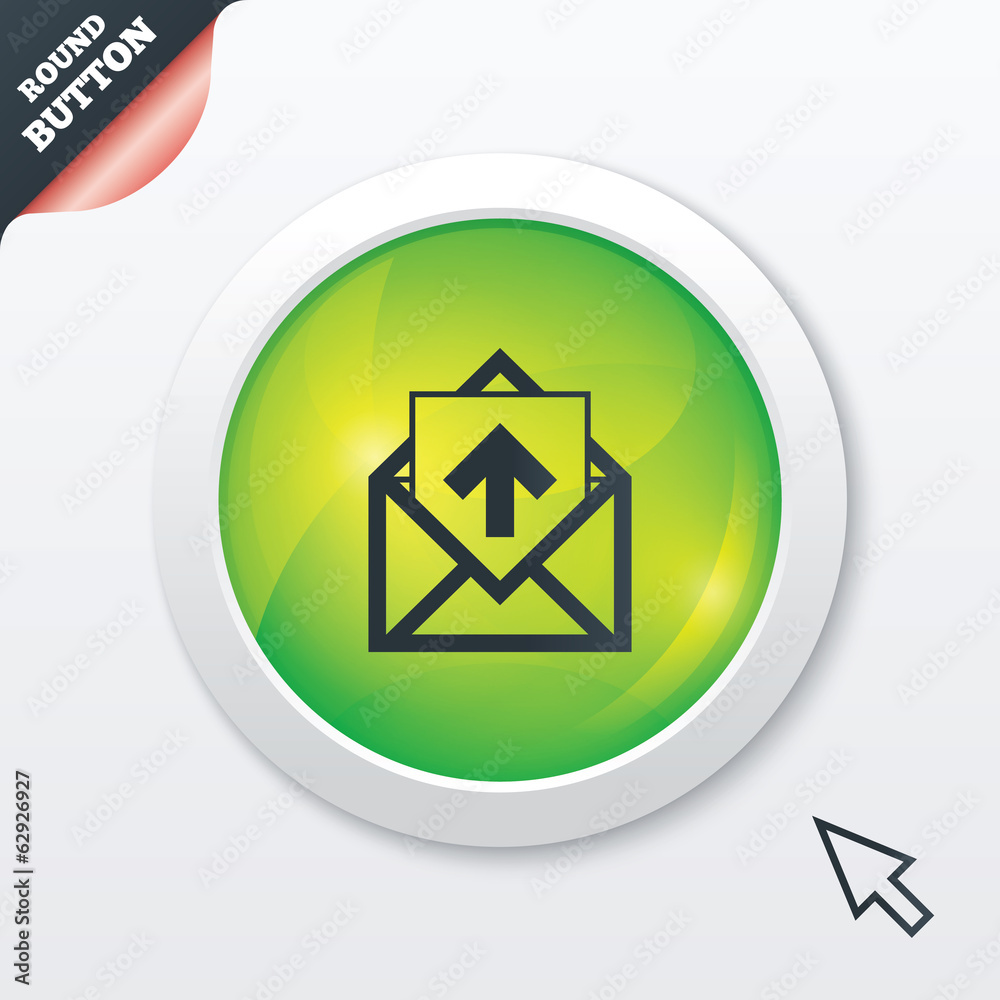 Mail icon. Envelope symbol. Outbox message sign Mail icon. Envelope symbol. Outbox message sign