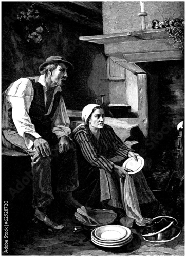 Pair at Home : Peasants - 19th century