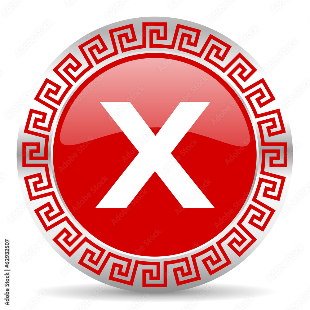 Fototapeta premium cancel icon