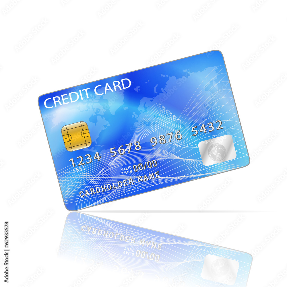 Credit Card Icon Isolated on White Credit Card Icon Isolated on White
