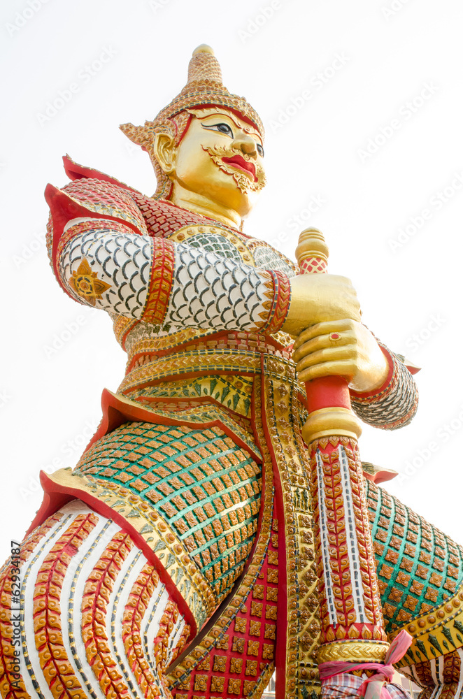 Thai giant statues in temple Thai giant statues in temple