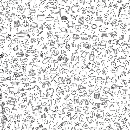 Tapety Transport  symbols-seamless-pattern-in-black-and-white