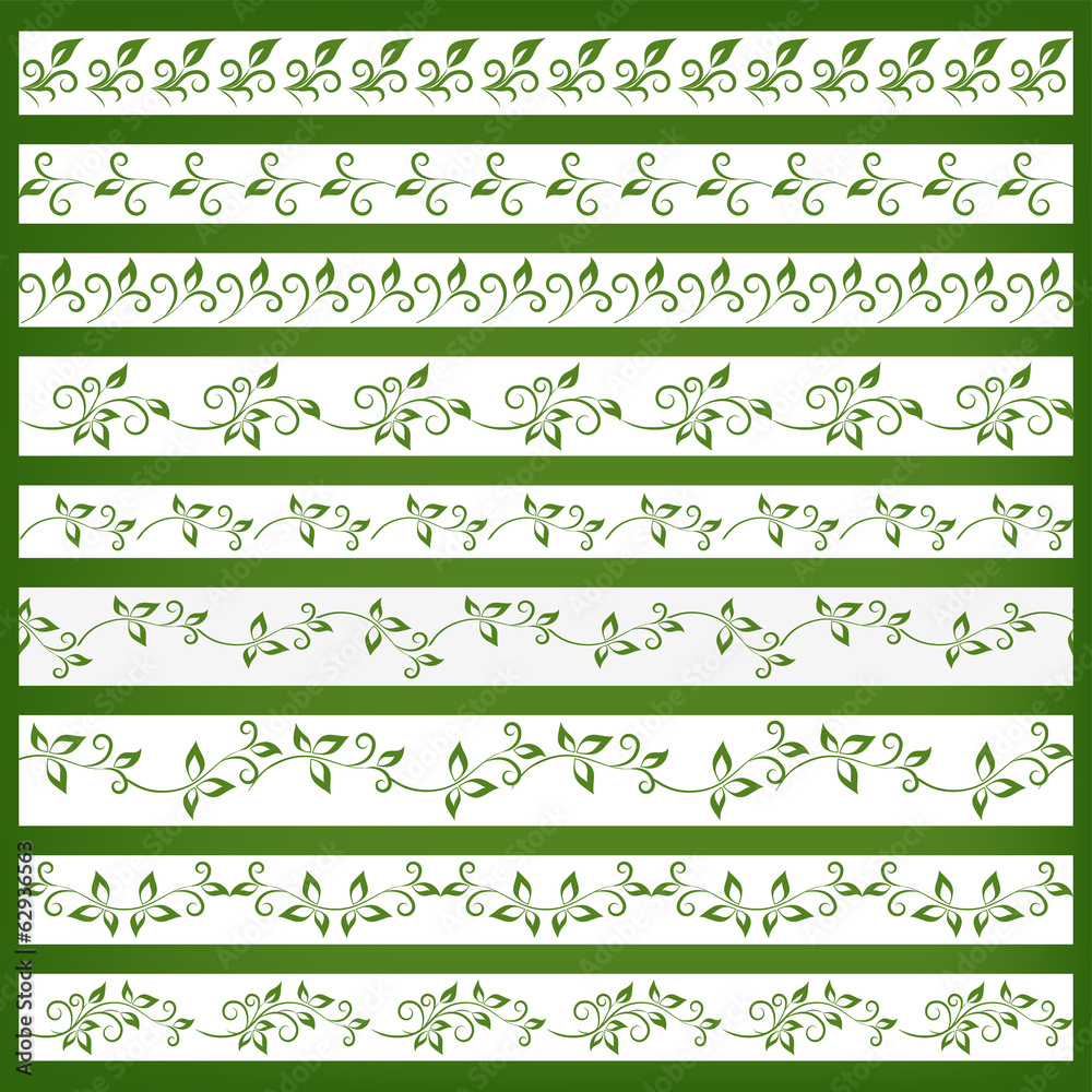 Floral borders collection Floral borders collection